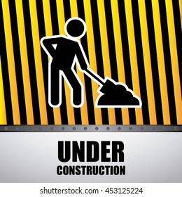 worker with shovel isolated icon design, vector illustration  graphic 