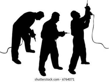 worker silhouette