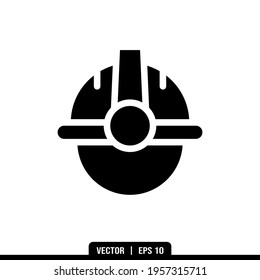 Worker Silhouette icon vector, illustration logo template in trendy style. Suitable for many purposes.