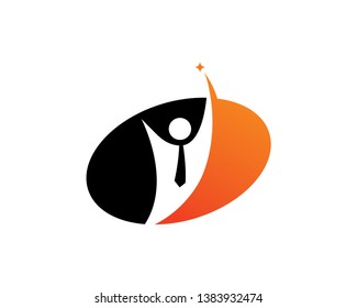 Worker Success Logo Template, Icon, Symbol