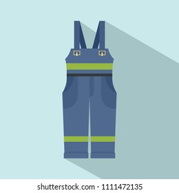 Worker suit icon. Flat illustration of worker suit vector icon for web design