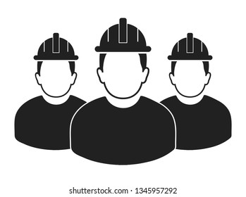  Worker team Icon. Flat style vector EPS.