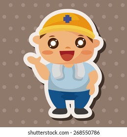 worker theme elements 