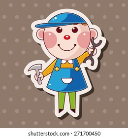 worker theme elements 