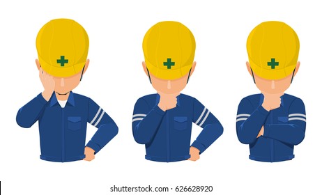 worker is thinking
