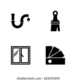 Worker toolbox. Simple Related Vector Icons Set for Video, Mobile Apps, Web Sites, Print Projects and Your Design. Black Flat Illustration on White Background.