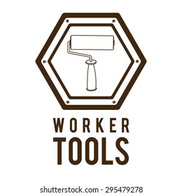 Worker Tools  digital design, vector illustration eps 10