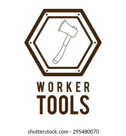 Worker Tools  digital design, vector illustration eps 10