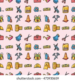 Worker tools icons set,eps10