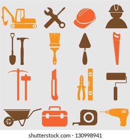 Worker tools icons .Vector