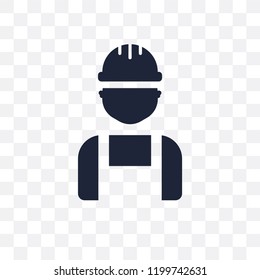 Worker transparent icon. Worker symbol design from Business collection. Simple element vector illustration on transparent background.