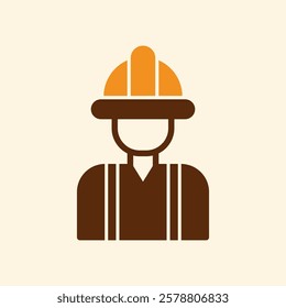 Worker trendy creative attractive abstract vector illustration colorful useful design.eps