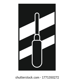 Icono de la línea de trabajo. Ilustración simple del icono del vector de la línea de trabajo para el diseño web aislado en fondo blanco