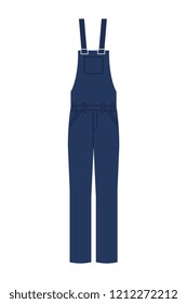 worker uniform overalls icon