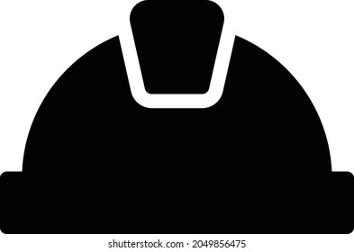 worker vector glyph flat icon