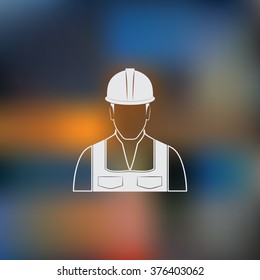 Worker Vector icon.