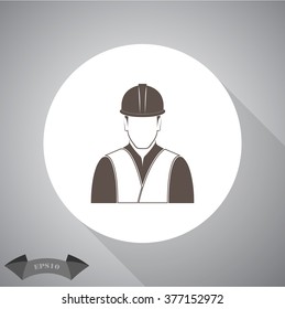 Worker Vector icon.