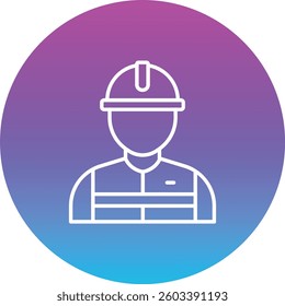 Worker vector icon. Can be used for printing, mobile and web applications.