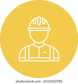 Worker vector icon. Can be used for printing, mobile and web applications.