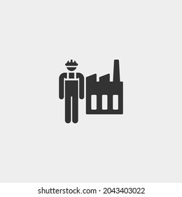 símbolo de ilustración de icono del vector de trabajo