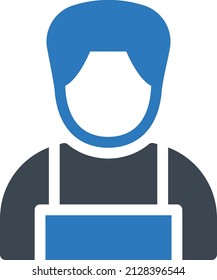 worker Vector illustration on a transparent background. Premium quality symbols. Glyphs  vector icon for concept and graphic design.