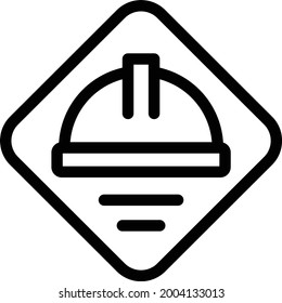 worker vector thin line icon