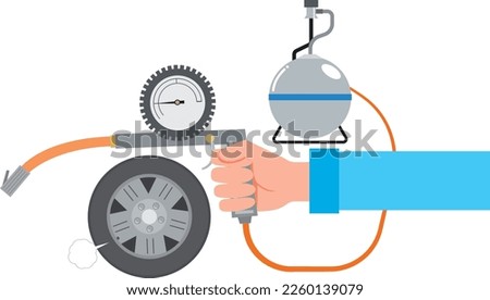 A worker who adjusts tire pressure