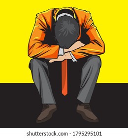 a worker who is sad because he lost his job