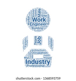 worker word cloud. tag cloud about worker