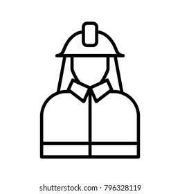 worker,firefighters,hydrant icon, vector illustration, black sign on isolated background