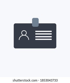 Worker/Professional Id card. Vector Illustration. 