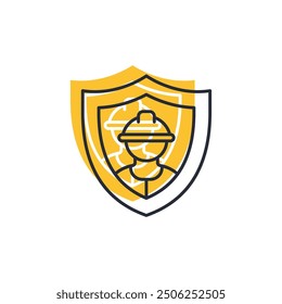 Worker's Compensation icon vector illustration. Worker's Compensation symbol isolated on white background