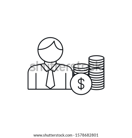 workers compensation - minimal line web icon. simple vector illustration. concept for infographic, website or app.