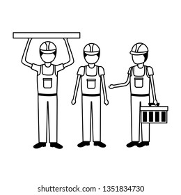 workers construction equipment