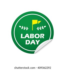 Worker's day/ labor day/ labour day vector badge/ label/ sticker. EPS 10