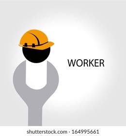 workers  design over  gray background vector illustration 