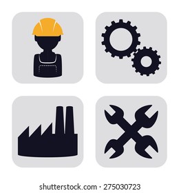 Workers design over white background, vector illustration.