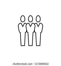 workers icon. Element of business icon for mobile concept and web apps. Thin line workers icon can be used for web and mobile