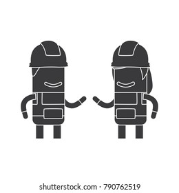Workers icon, vector illustration design. Construction characters collection.