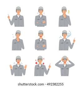 Workers look illustration