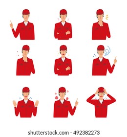 Workers look illustration