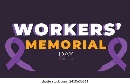 Workers Memorial Day. background, banner, card, poster, template. Vector illustration.