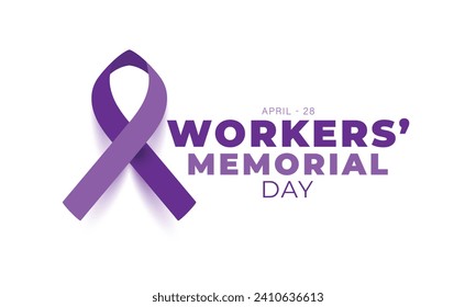 Workers Memorial Day. background, banner, card, poster, template. Vector illustration.