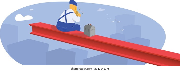 Arbeitnehmer auf einer Baustelle