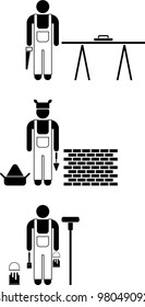 Workers pictograms