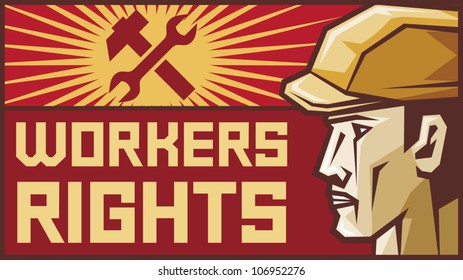  workers rights poster (construction worker)