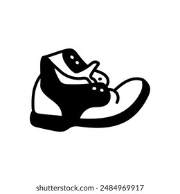 Workers Shoe Glyph Icon, Vector illustration