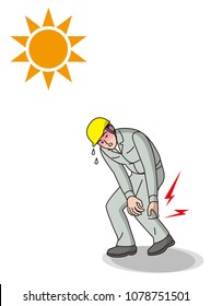 Workers With Symptoms Of Heat Stroke