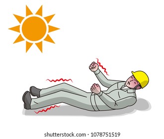 Workers With Symptoms Of Heat Stroke