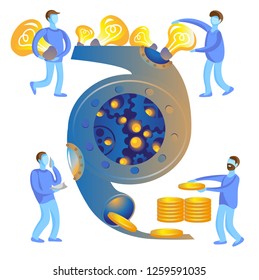 Workers turn ideas into money